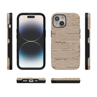 Mocha Ripple | Brown Waves Case iPhone Case get.casely 