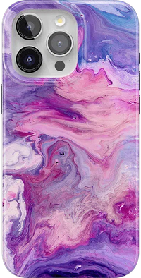 Tie Dying Over You | Purple Marble iPhone Case iPhone Case get.casely Classic + MagSafe® iPhone 15 Pro Max