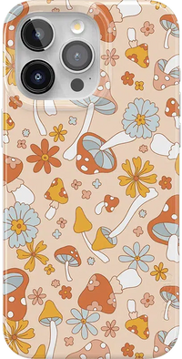 Mushroom Magic | Retro Floral Case iPhone Case get.casely Classic + MagSafe® iPhone 15 Pro 