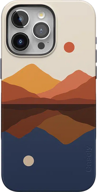 Opposites Attract | Day & Night Colorblock Mountains Case iPhone Case get.casely Bold + MagSafe® iPhone 15 Pro Max 