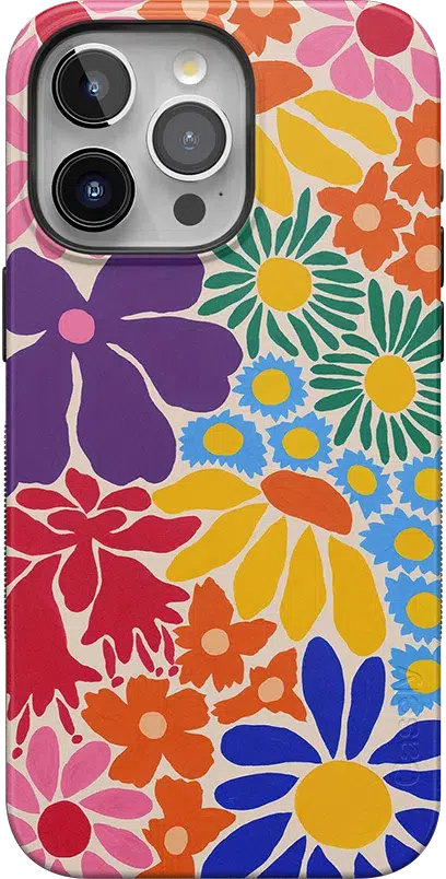 Flower Patch | Multi-Color Floral Case iPhone Case get.casely Bold + MagSafe® iPhone 15 Pro Max 