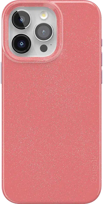 Starfish Wishes | Coral Pink Shimmer Case iPhone Case get.casely Classic + MagSafe® iPhone 15 Pro Max 