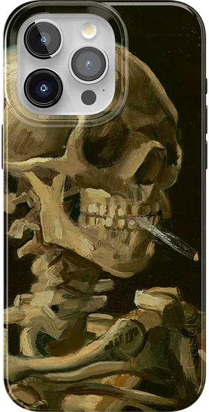 Van Gogh | Head of a Skeleton with a Burning Cigarette Phone Case