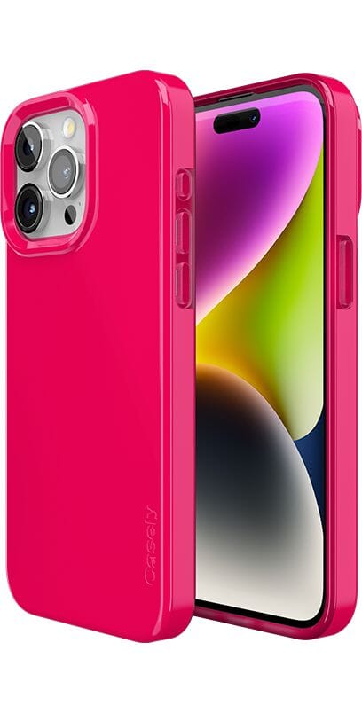 Think Pink | Solid Neon Pink Case iPhone Case get.casely 