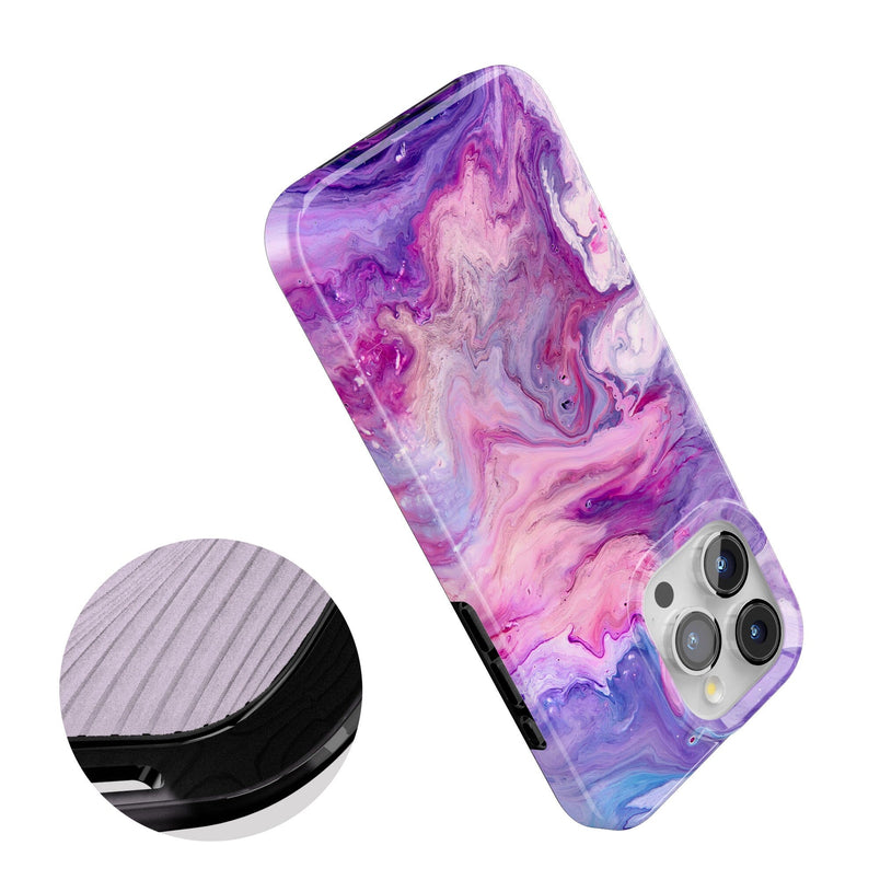 Tie Dying Over You | Purple Marble iPhone Case iPhone Case get.casely 