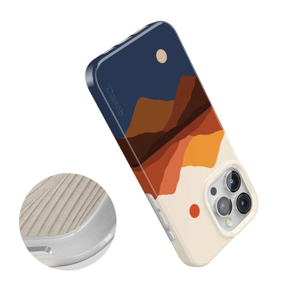 Opposites Attract | Day & Night Colorblock Mountains Case iPhone Case get.casely 