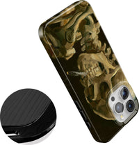 Van Gogh | Skull of a Skeleton with Burning Cigarette Phone Case iPhone Case Van Gogh Museum 