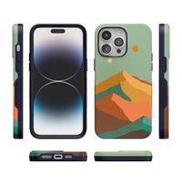 Endless Peaks | Colorblock Mountain Case iPhone Case get.casely