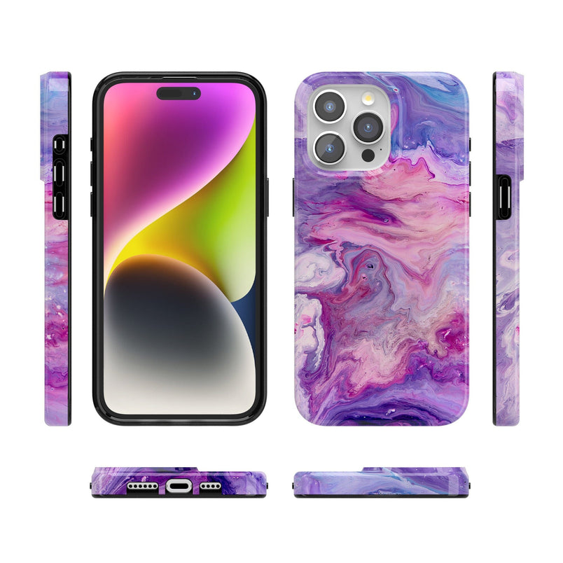 Tie Dying Over You | Purple Marble iPhone Case iPhone Case get.casely 