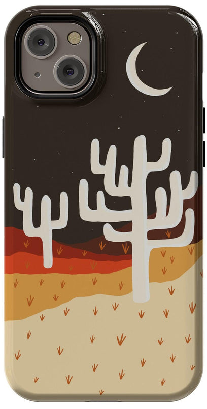 Desert Nights | Cactus Colorblock Case iPhone Case get.casely Essential + MagSafe® iPhone 15 Plus 