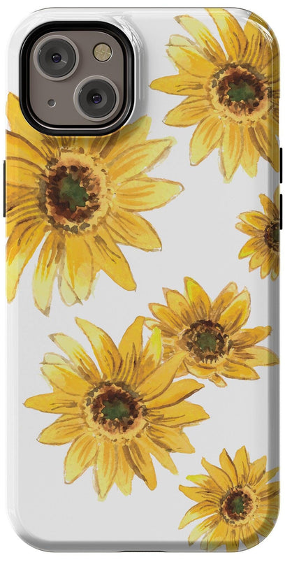 Golden Garden | Yellow Sunflower Floral Case iPhone Case get.casely Essential + MagSafe® iPhone 15 Plus
