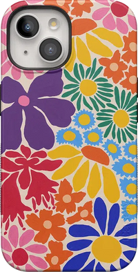 Flower Patch | Multi-Color Floral Case iPhone Case get.casely Bold + MagSafe® iPhone 15 