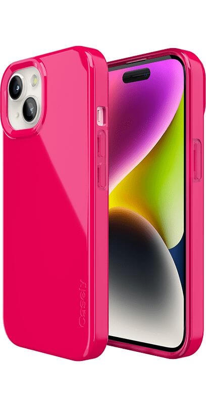 Think Pink | Solid Neon Pink Case iPhone Case get.casely 