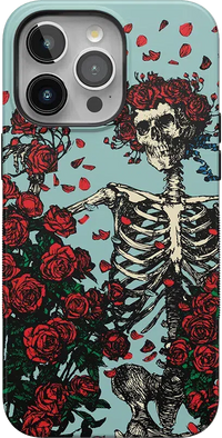 Forever Grateful | Grateful Dead Skeleton Floral Case iPhone Case Grateful Dead Bold + MagSafe® iPhone 15 Pro Max 