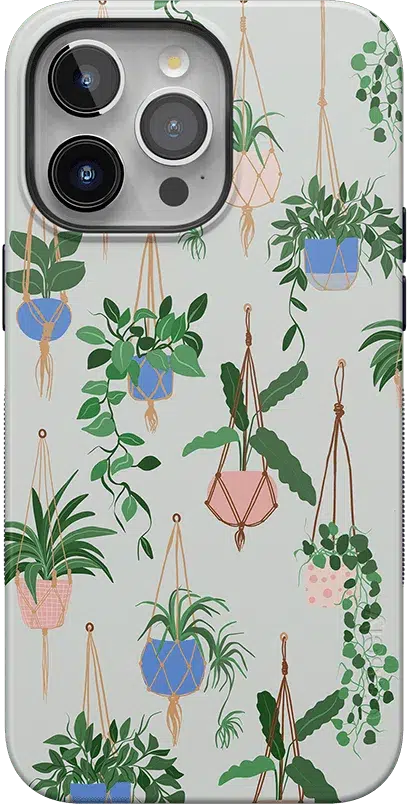 Hanging Around | Potted Plants Floral Case iPhone Case get.casely Bold + MagSafe® iPhone 15 Pro Max