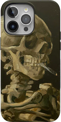 Van Gogh | Skull of a Skeleton with Burning Cigarette Phone Case iPhone Case Van Gogh Museum Bold + MagSafe® iPhone 15 Pro Max 