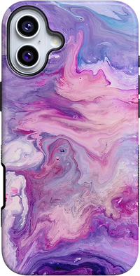 Tie Dying Over You | Purple Marble iPhone Case iPhone Case get.casely Bold + MagSafe® iPhone 16 Plus 