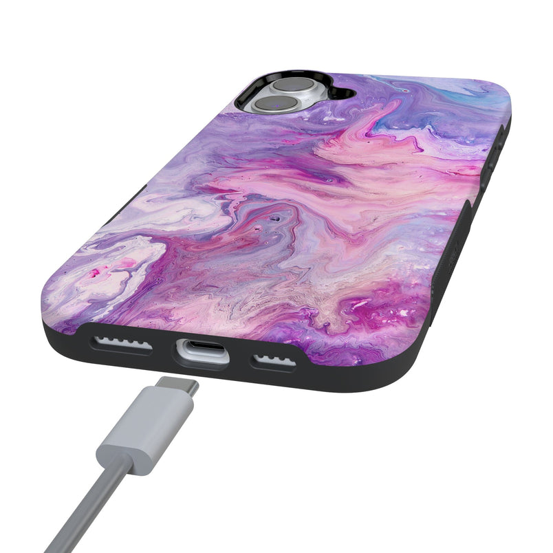 Tie Dying Over You | Purple Marble iPhone Case iPhone Case get.casely 