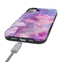 Tie Dying Over You | Purple Marble iPhone Case iPhone Case get.casely 