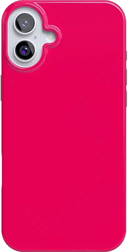 Think Pink | Solid Neon Pink Case iPhone Case get.casely Classic + MagSafe® iPhone 16 Plus 