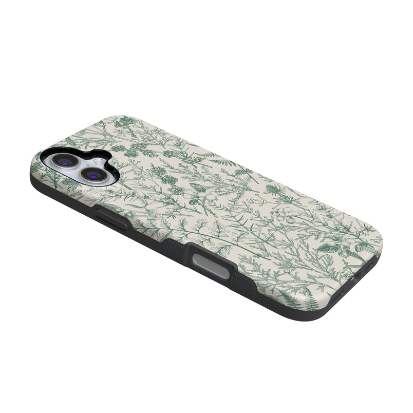 Sage Garden | Green Floral Case iPhone Case get.casely 