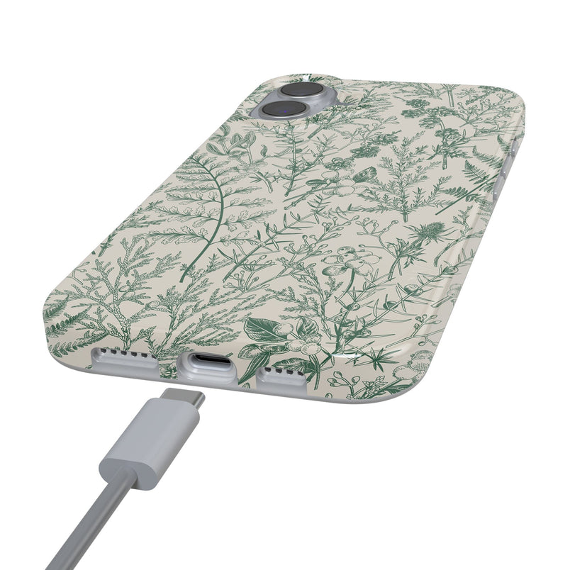 Sage Garden | Green Floral Case iPhone Case get.casely 