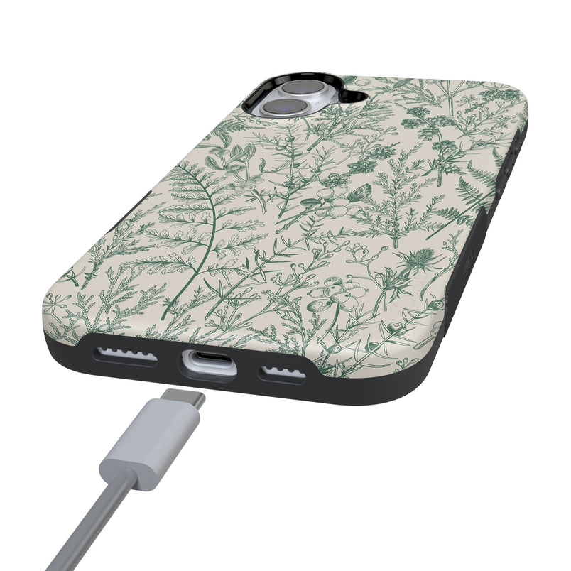 Sage Garden | Green Floral Case iPhone Case get.casely 