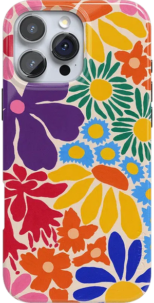 Flower Patch | Multi-Color Floral Case iPhone Case get.casely Classic + MagSafe® iPhone 16 Pro Max