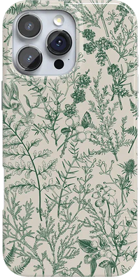 Sage Garden | Green Floral Case iPhone Case get.casely Classic + MagSafe® iPhone 16 Pro Max