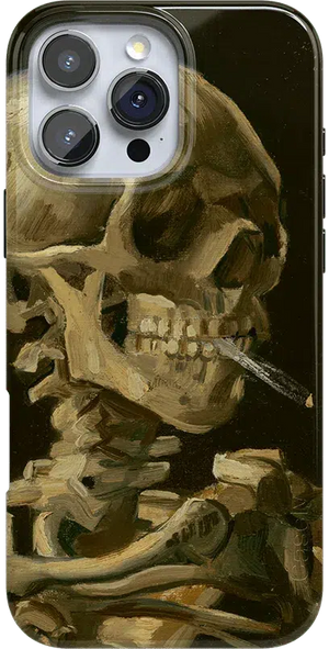 Van Gogh | Head of a Skeleton with a Burning Cigarette Phone Case iPhone Case Van Gogh Museum Classic + MagSafe® iPhone 16 Pro Max