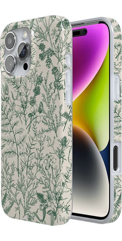 Sage Garden | Green Floral Case iPhone Case get.casely 