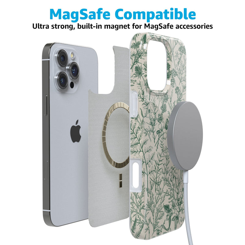 Sage Garden | Green Floral Case iPhone Case get.casely 