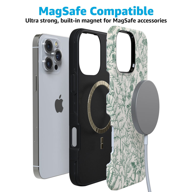 Sage Garden | Green Floral Case iPhone Case get.casely 