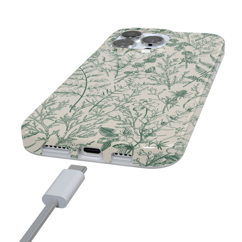 Sage Garden | Green Floral Case iPhone Case get.casely 