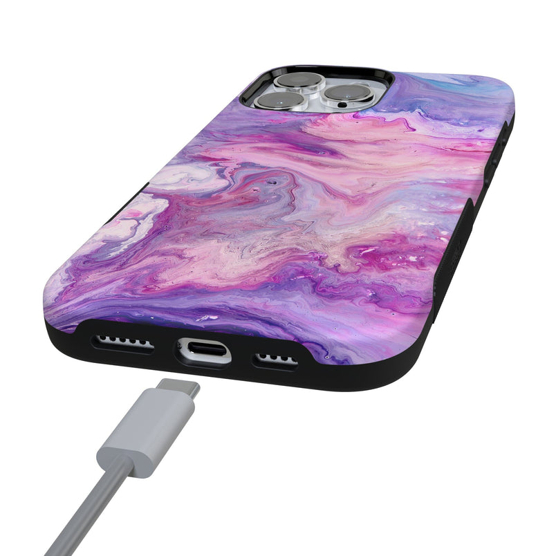 Tie Dying Over You | Purple Marble iPhone Case iPhone Case get.casely 