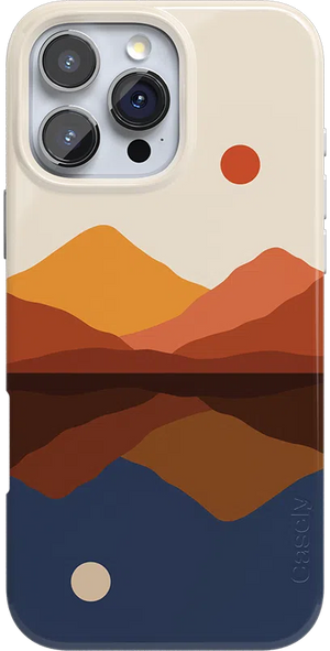 Opposites Attract | Day & Night Colorblock Mountains Case iPhone Case get.casely Classic + MagSafe® iPhone 16 Pro Max