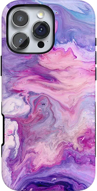 Tie Dying Over You | Purple Marble iPhone Case iPhone Case get.casely Bold + MagSafe® iPhone 16 Pro Max 