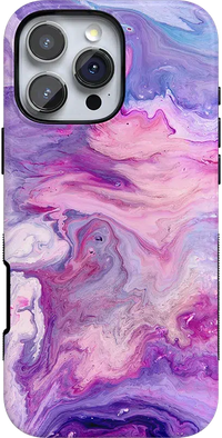 Tie Dying Over You | Purple Marble iPhone Case iPhone Case get.casely Bold + MagSafe® iPhone 16 Pro Max 