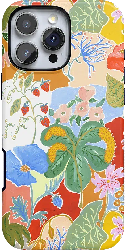 Botanical Blooms | Floral Patchwork Case iPhone Case get.casely Bold + MagSafe® iPhone 16 Pro Max 