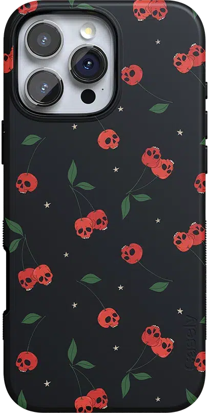 Sweet Revenge | Cherry Skulls Case Phone Case Casetry Essential + MagSafe® iPhone 14 Pro Max 