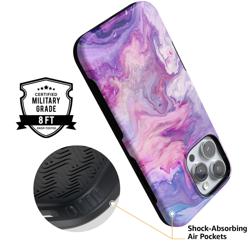 Tie Dying Over You | Purple Marble iPhone Case iPhone Case get.casely 