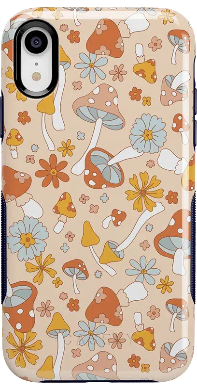 Mushroom Magic | Retro Floral Case iPhone Case get.casely Bold iPhone XR 