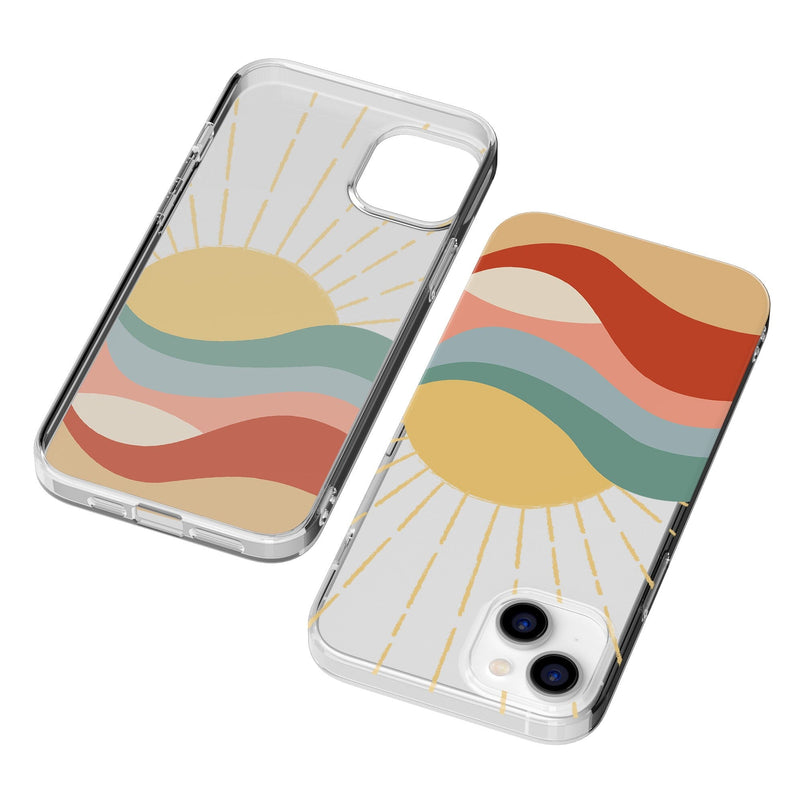 Here Comes the Sun | Colorblock Sunset Case iPhone Case get.casely