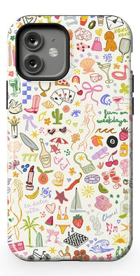 All the Fun Things | Fun on Weekdays Case iPhone Case get.casely Essential + MagSafe® iPhone 12 