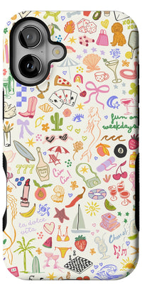 All the Fun Things | Fun on Weekdays Case iPhone Case get.casely Bold + MagSafe® iPhone 16 Plus 