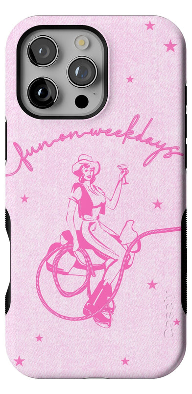 Denim Cowgirl | Fun on Weekdays Case iPhone Case get.casely Bold + MagSafe® iPhone 16 Pro Max 