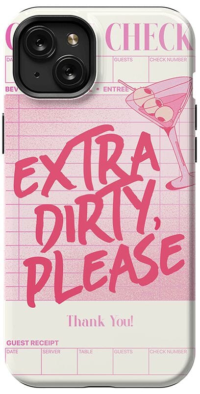 Extra Dirty Please | Fun on Weekdays Case iPhone Case get.casely Essential + MagSafe® iPhone 15 Plus 