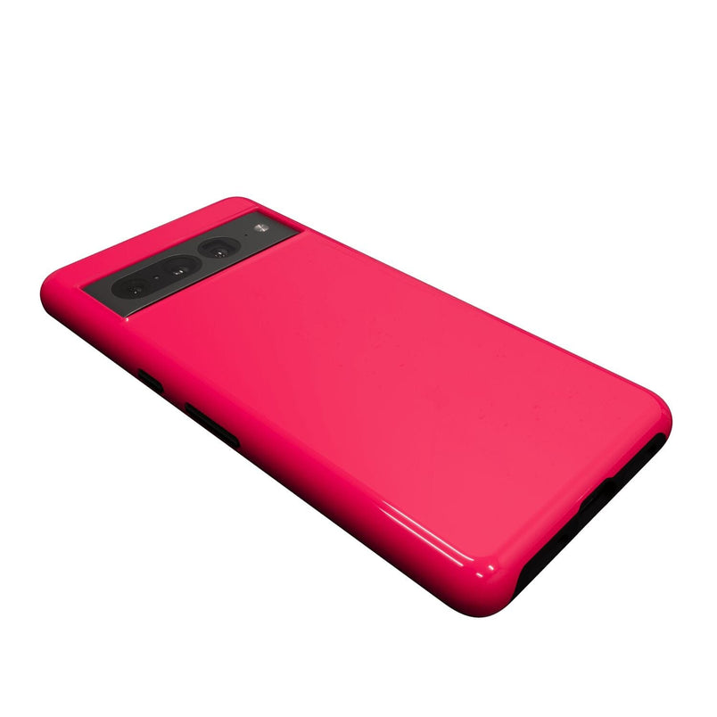 Think Pink | Solid Neon Pink Google Pixel Case Google Pixel Case Casetry 