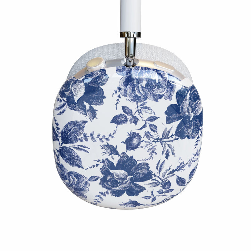 Rose to Fame | Blue & White Rose Floral AirPods Max Case AirPods Case Casetry 