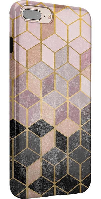Stepping Up | Geo Rose Gold Marble Case iPhone Case get.casely 